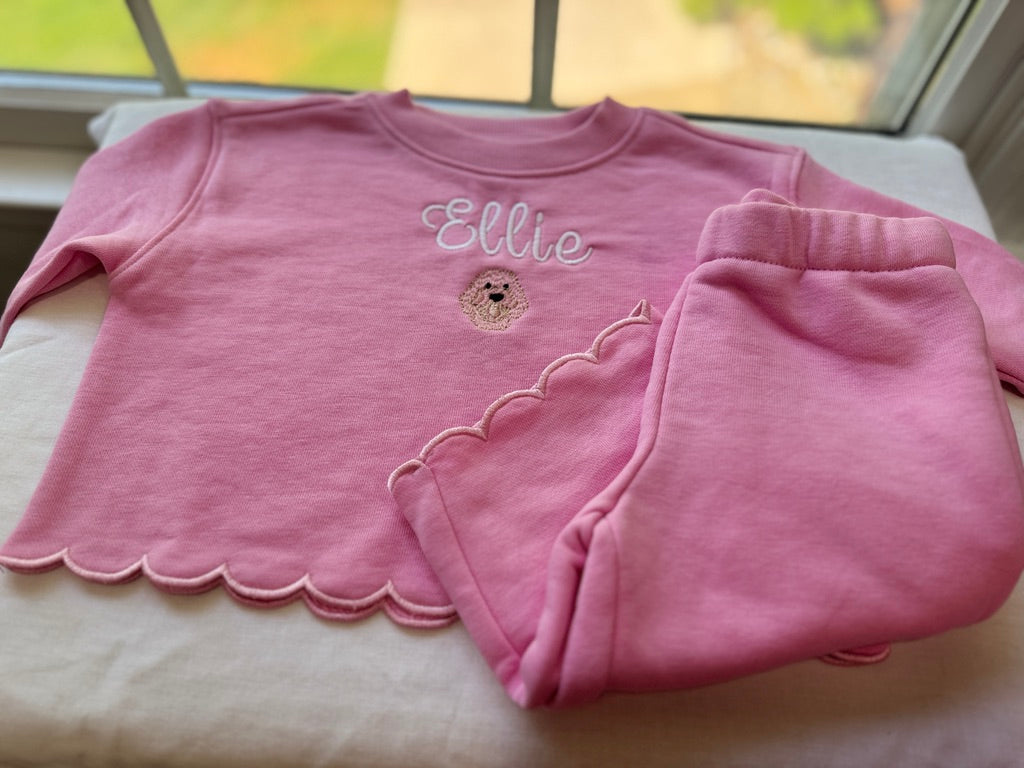 Baby and Toddler Sweatshirt and Sweatpants Set - Girls