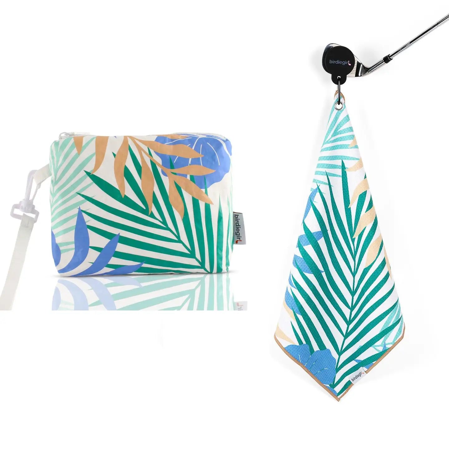 Magnetic Golf Towel + Golf Accessory Bag Set