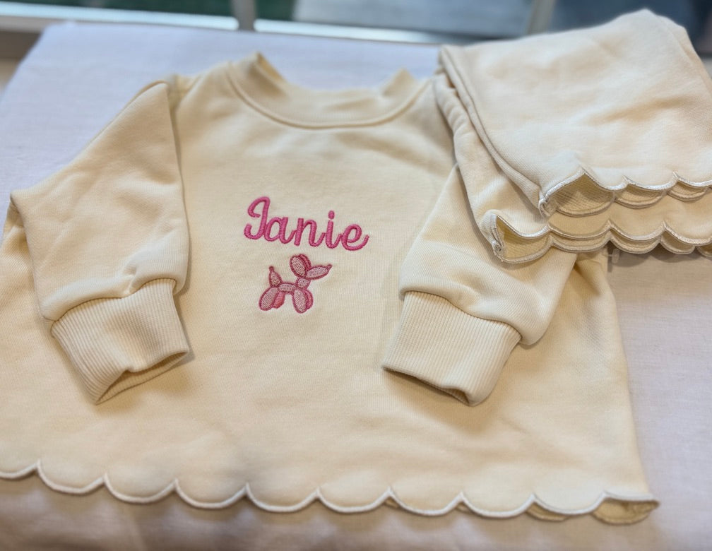 Baby and Toddler Sweatshirt and Sweatpants Set - Girls