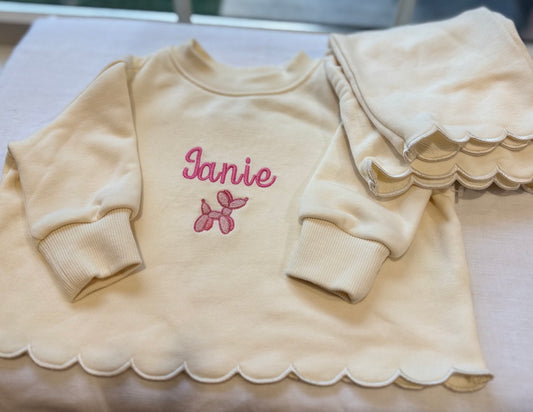 Baby and Toddler Sweatshirt and Sweatpants Set - Girls