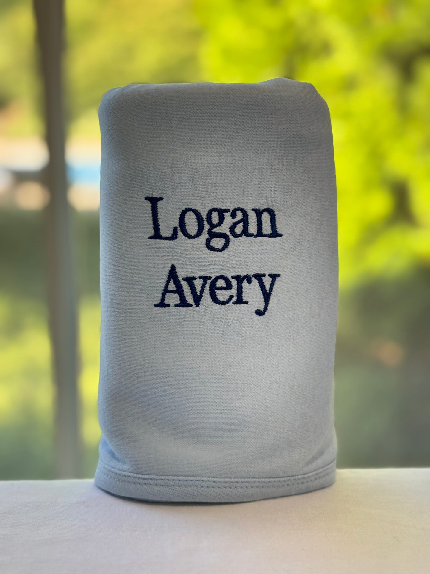 Baby Boy Items - Bib, Burp Cloth, Towel, Blanket + Teddy!