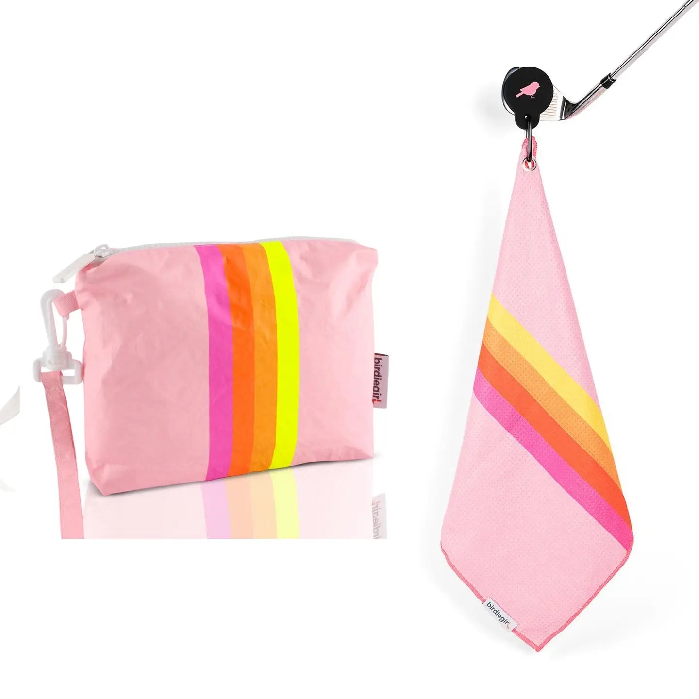 Magnetic Golf Towel + Golf Accessory Bag Set