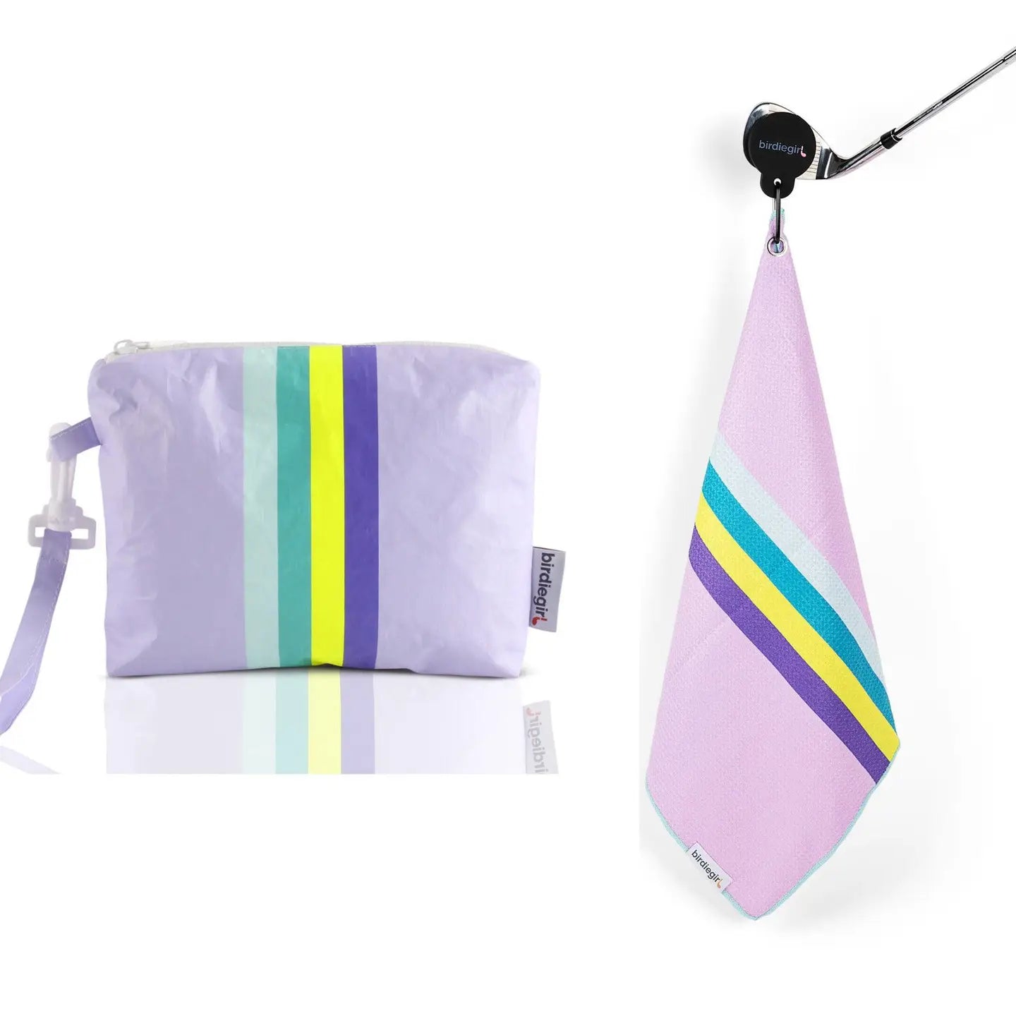 Magnetic Golf Towel + Golf Accessory Bag Set
